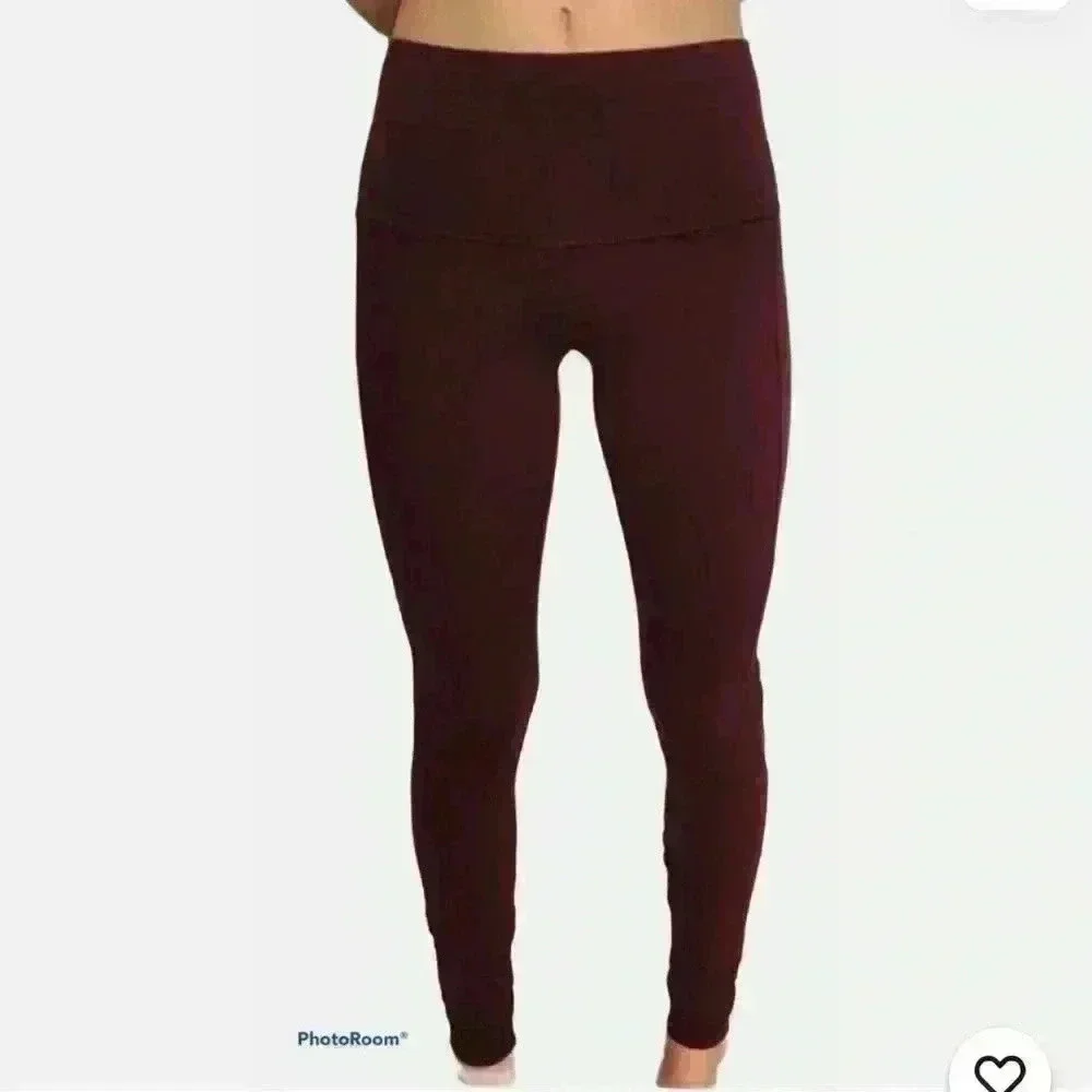 Lululemon Black Cherry  24” leggings perfect preowned